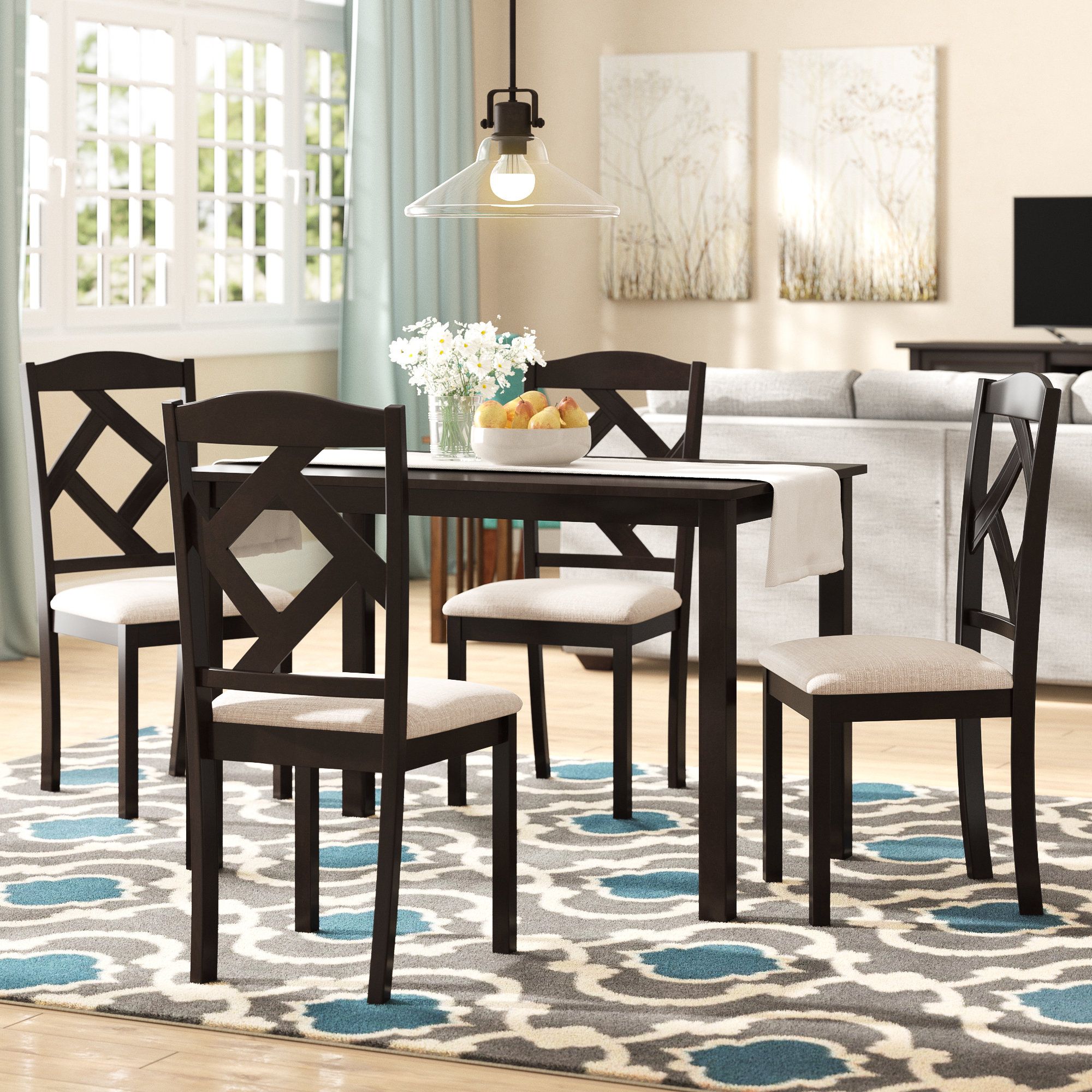 Newest 5 Piece Breakfast Nook Dining Sets For Red Barrel Studio Goosman Modern And Contemporary 5 Piece Breakfast (Photo 1 of 20)