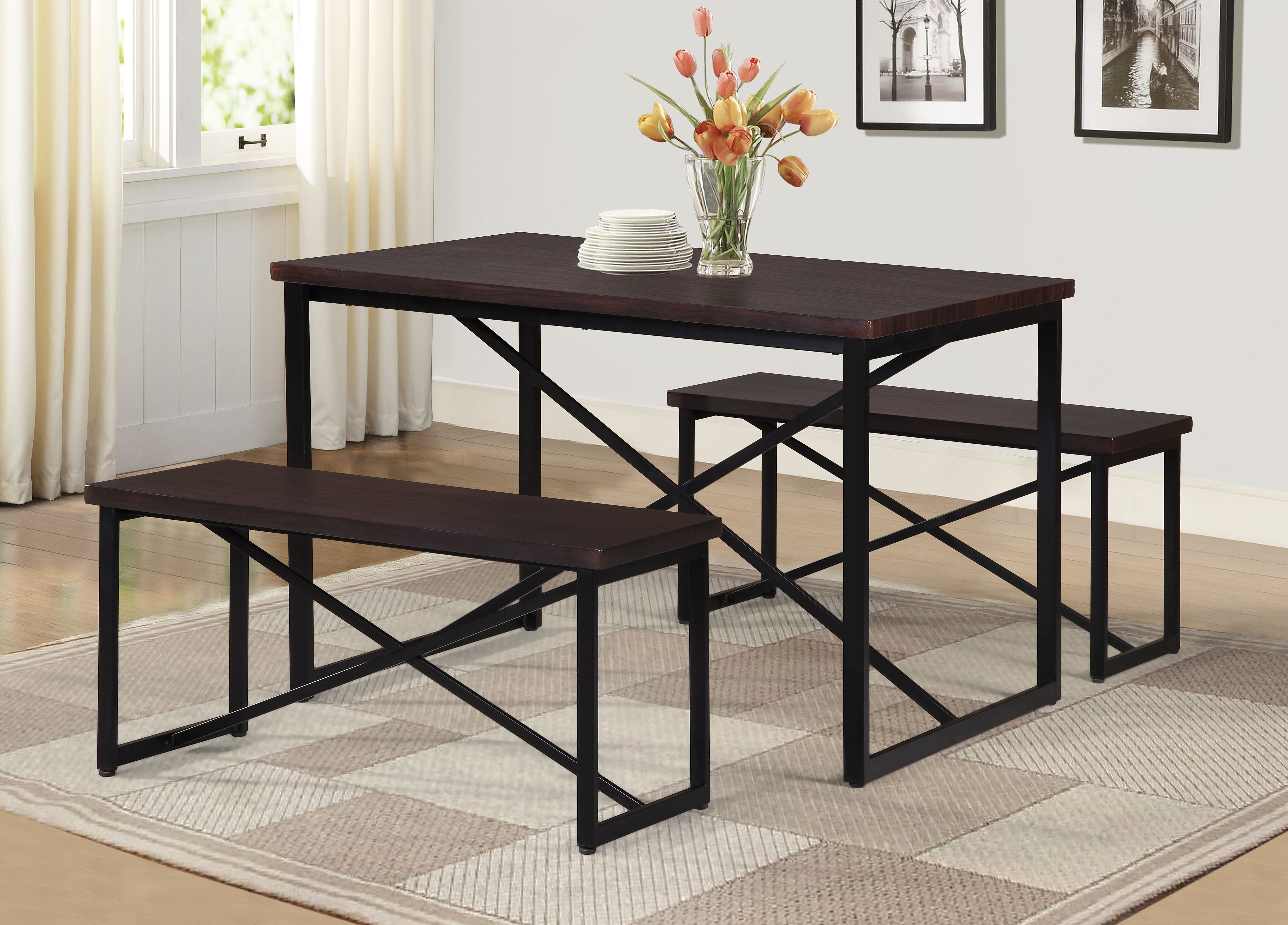 Newest Williston Forge Bearden 3 Piece Dining Set & Reviews (Photo 9 of 20)