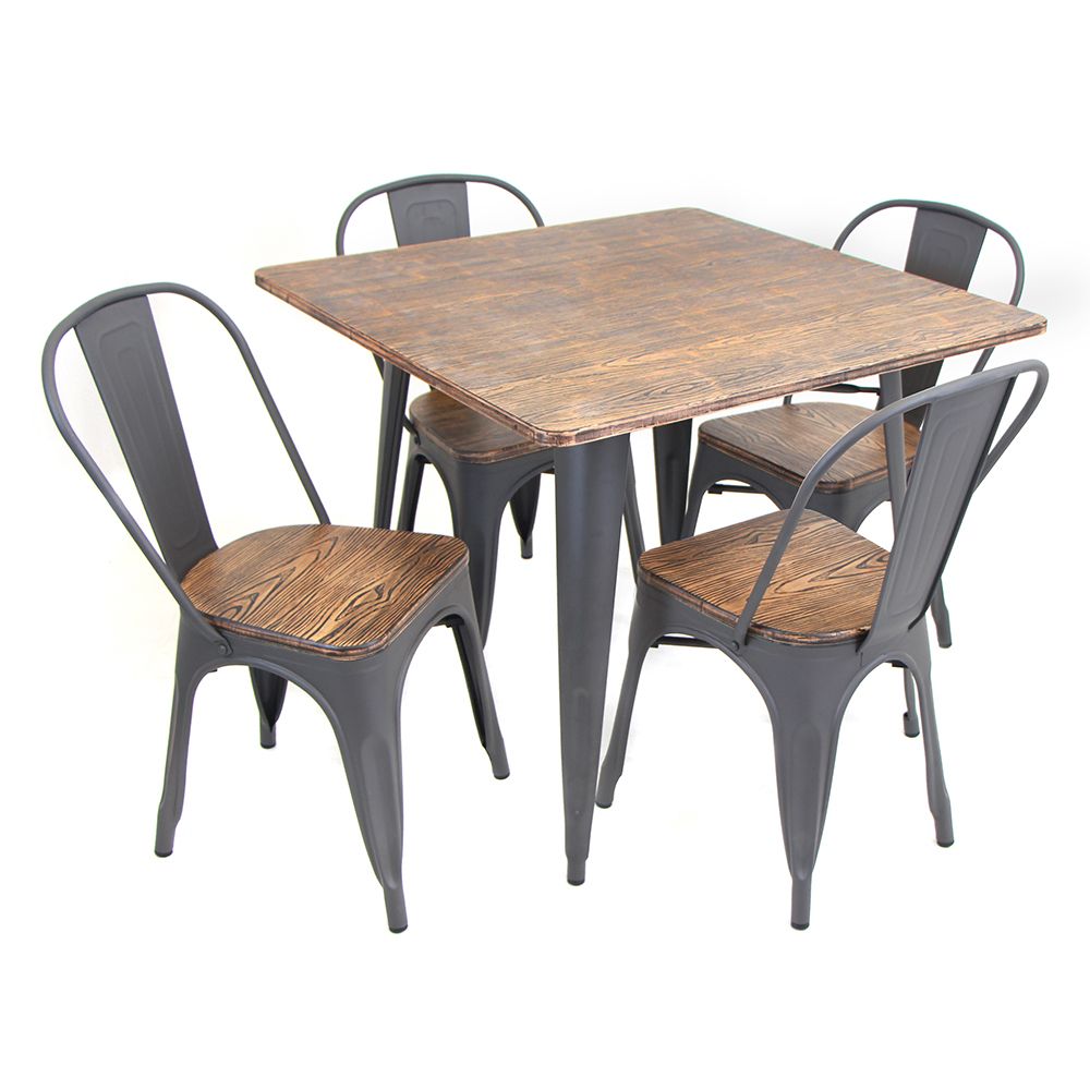 Oregon 5 Piece Dining Set – Table & 4 Chairslumisource (View 18 of 20)