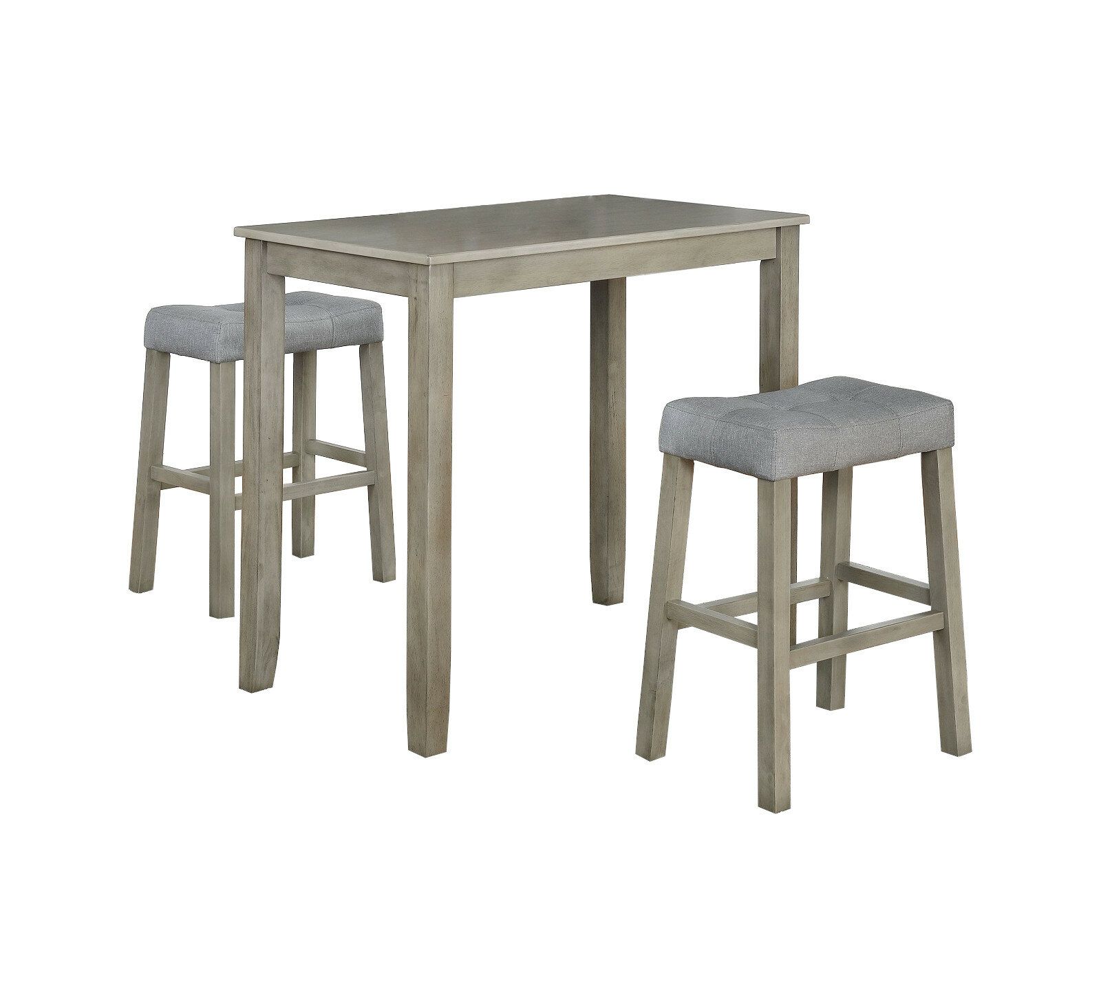 Well Known Ophelia & Co. Alejandra 3 Piece Solid Wood Dining Set & Reviews For Miskell 3 Piece Dining Sets (Photo 3 of 20)