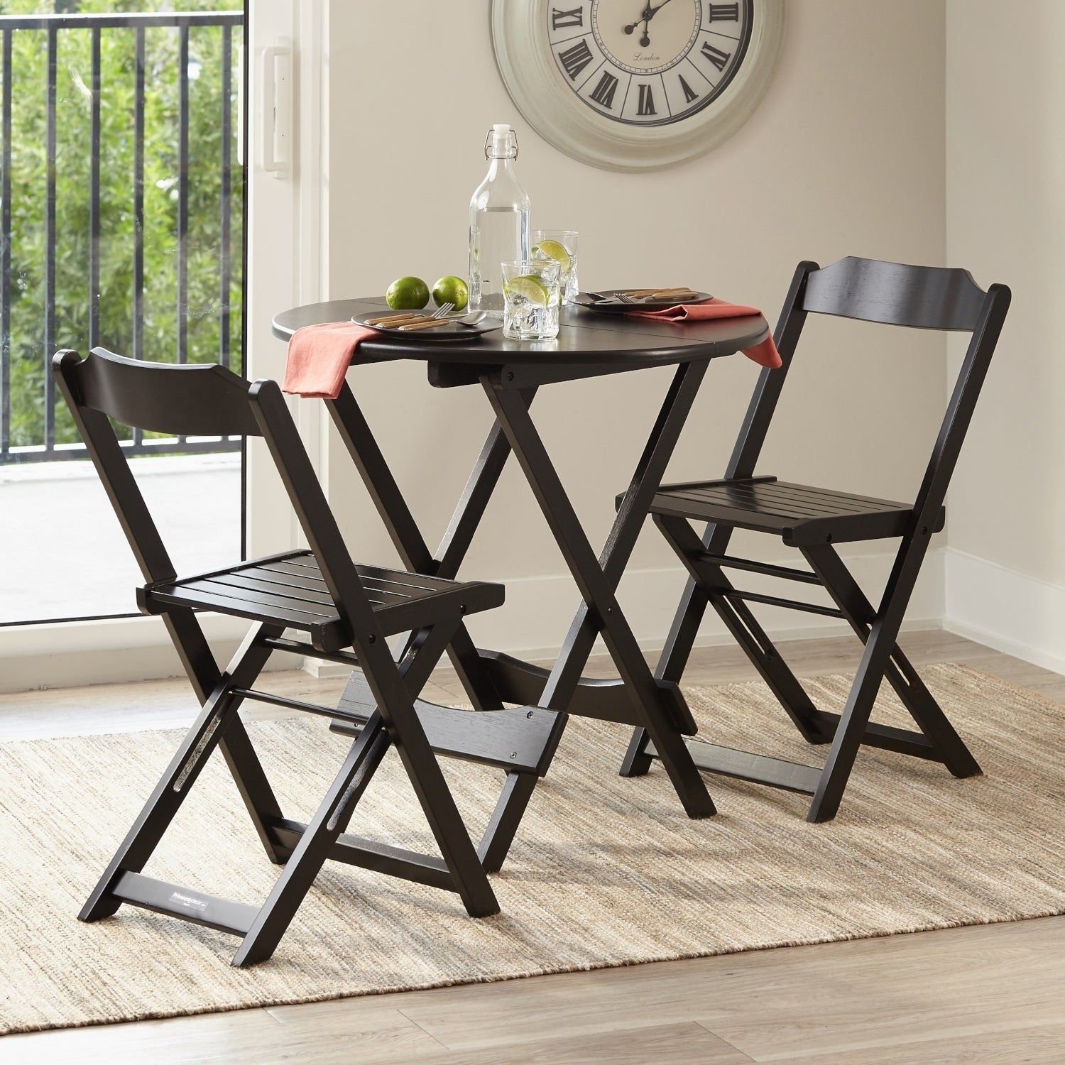 Well Liked Shop Bistro Set 3 Piece Outdoor Dining Set Round Table Folding Intended For Lonon 3 Piece Dining Sets (View 11 of 20)