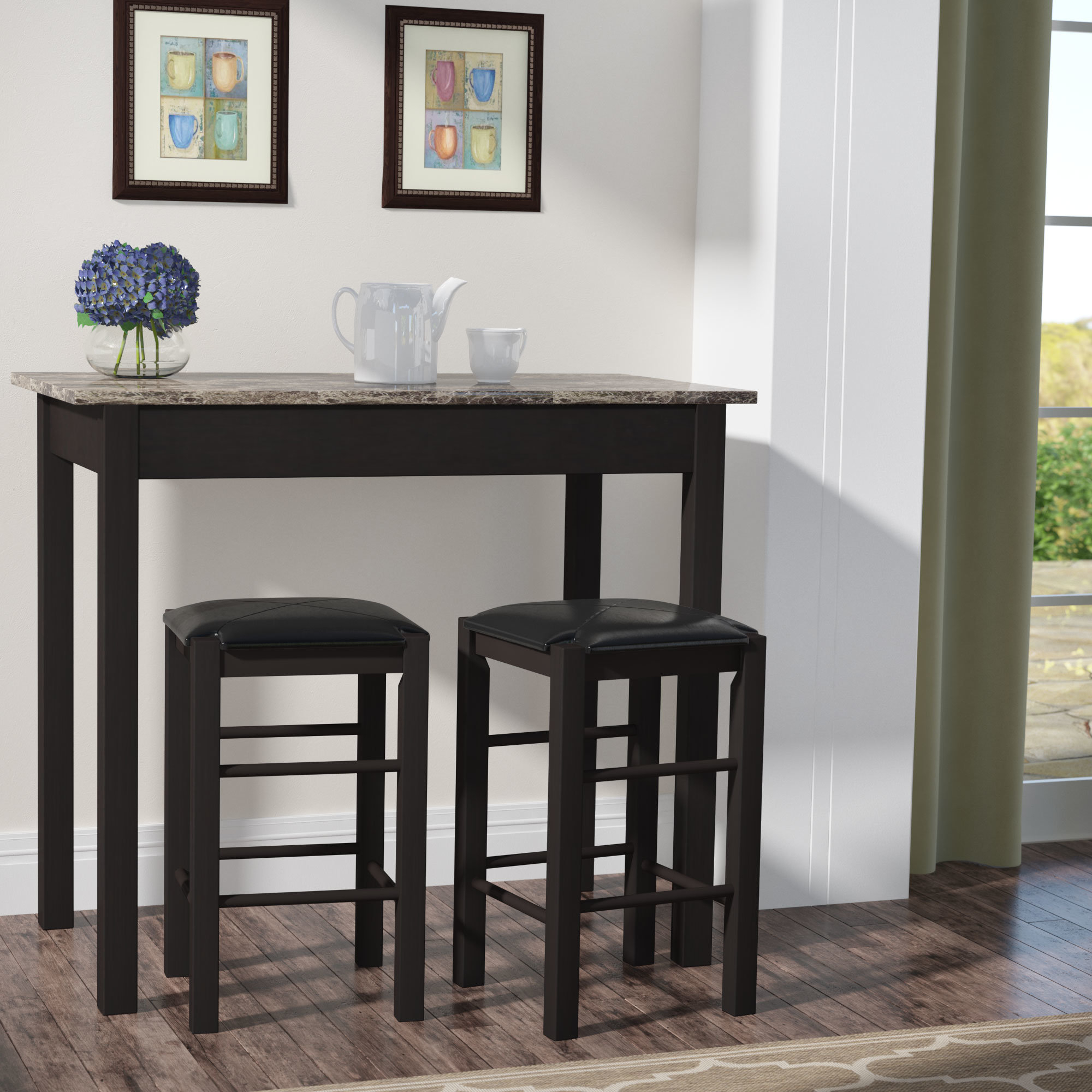 Featured Photo of 2024 Latest Sheetz 3 Piece Counter Height Dining Sets