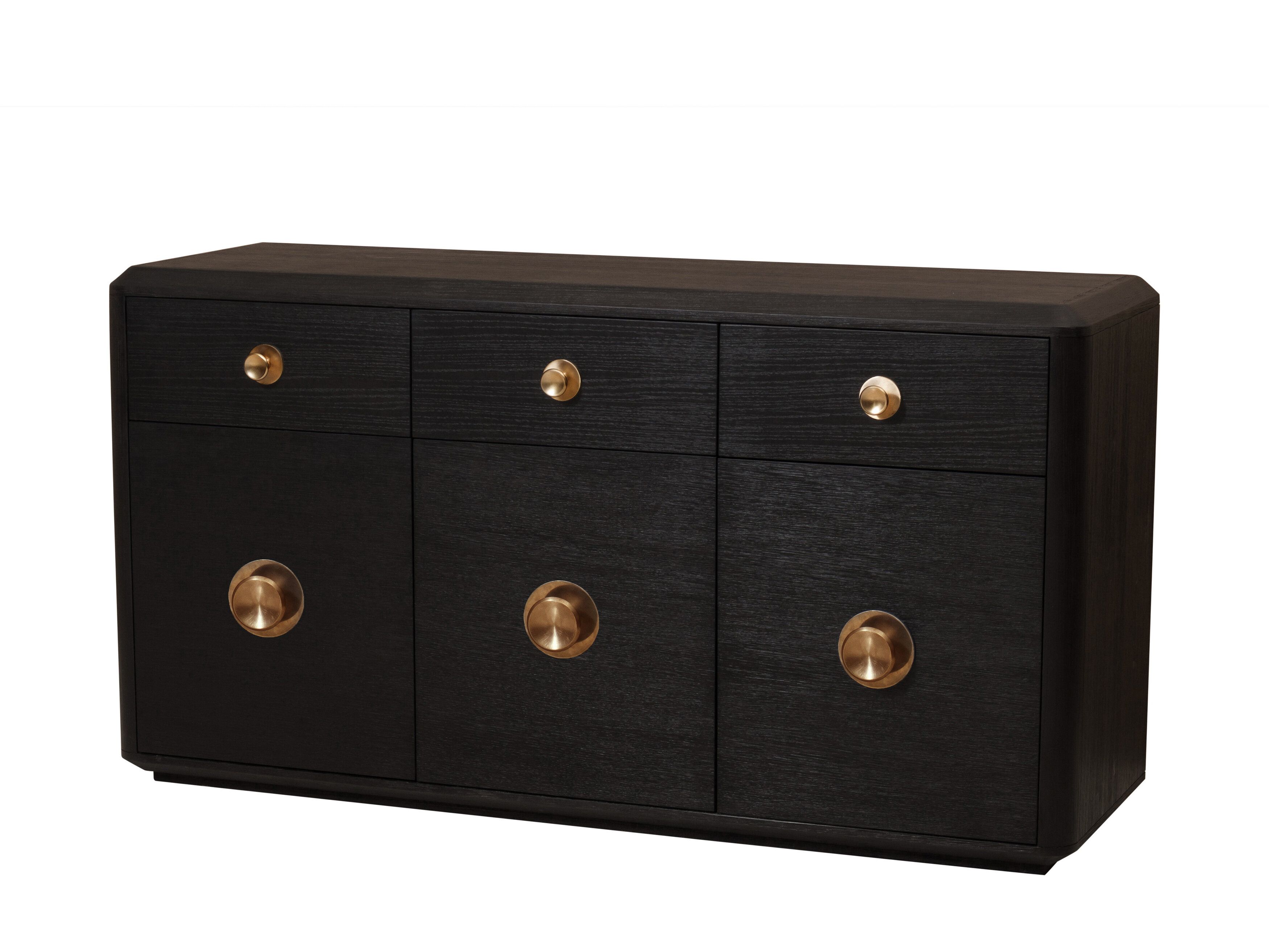 3 Drawer Credenza | Wayfair Throughout Most Current Drummond 3 Drawer Sideboards (Photo 13 of 20)