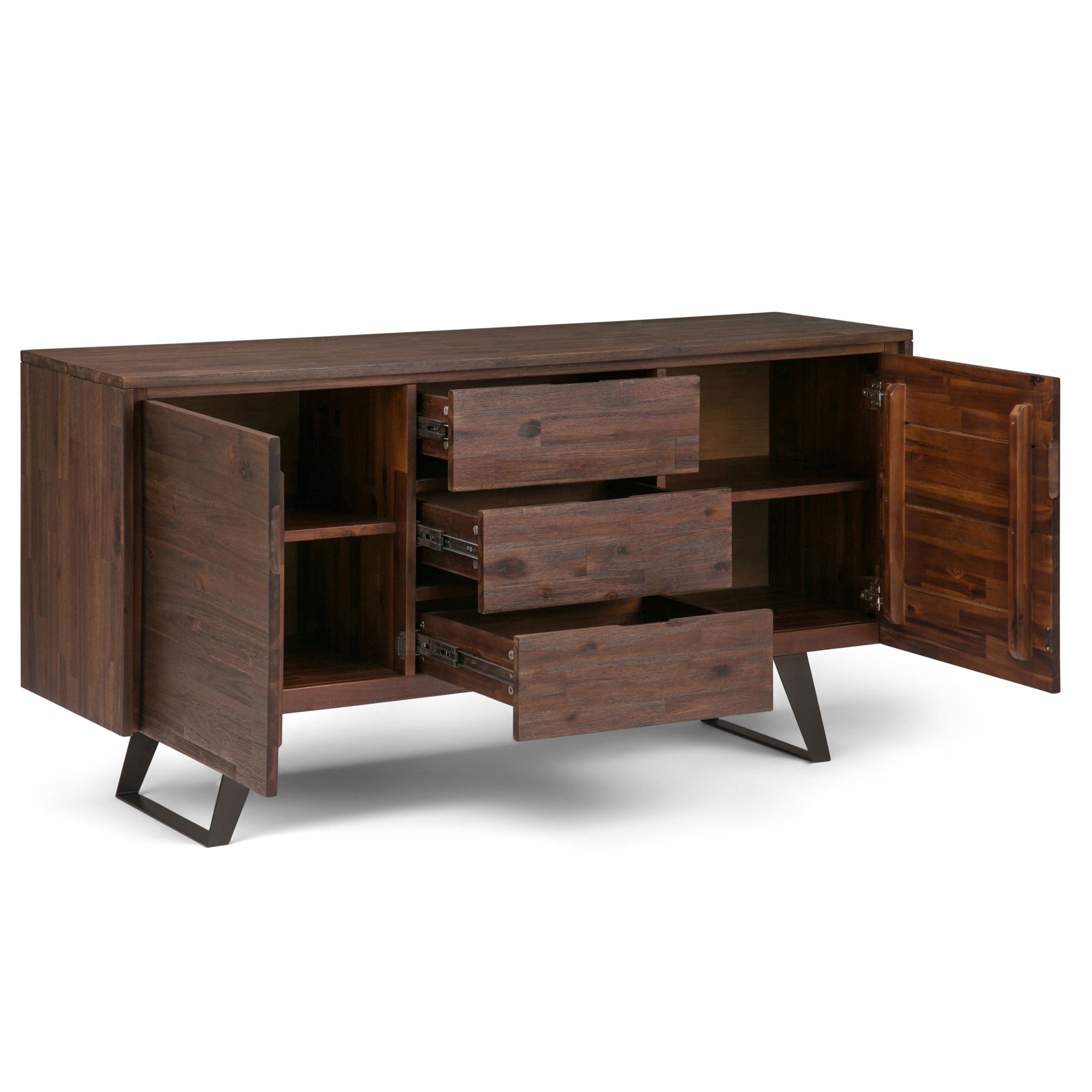 60 Inch Wide Buffet Table Throughout Latest Keiko Modern Bookmatch Sideboards (Photo 18 of 20)