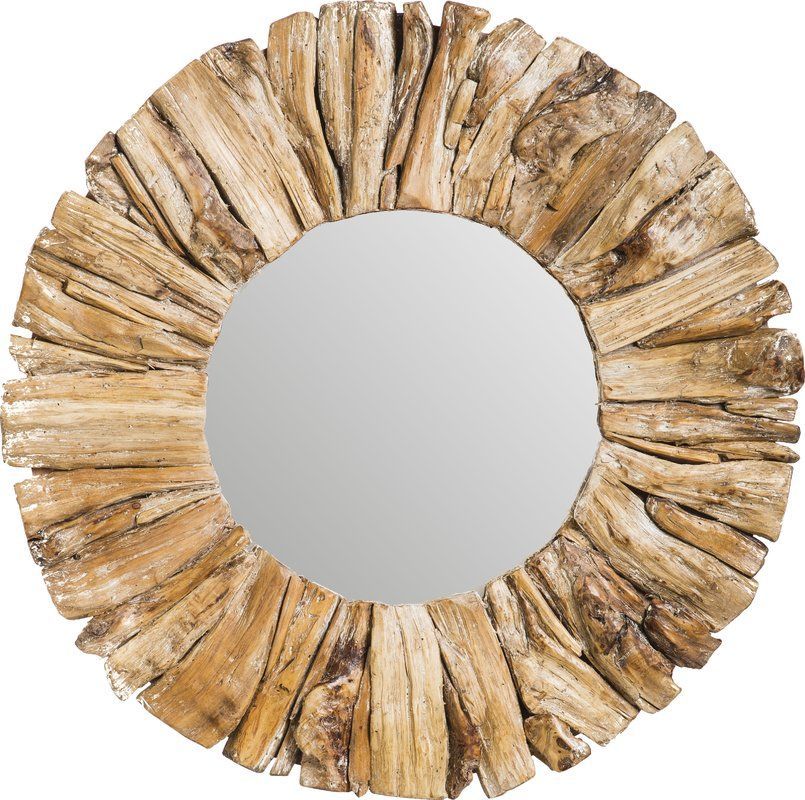 Anshul Drift Wood Accent Mirror | Deco Mirrors | Driftwood Throughout Wood Accent Mirrors (View 17 of 20)