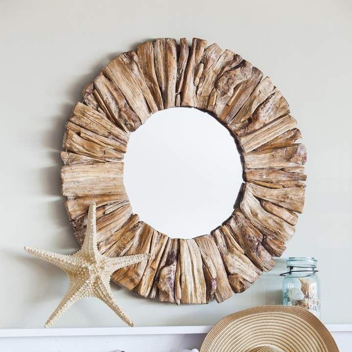 Beachcrest Home Anshul Drift Wood Accent Mirror In 2019 In Wood Accent Mirrors (Photo 11 of 20)