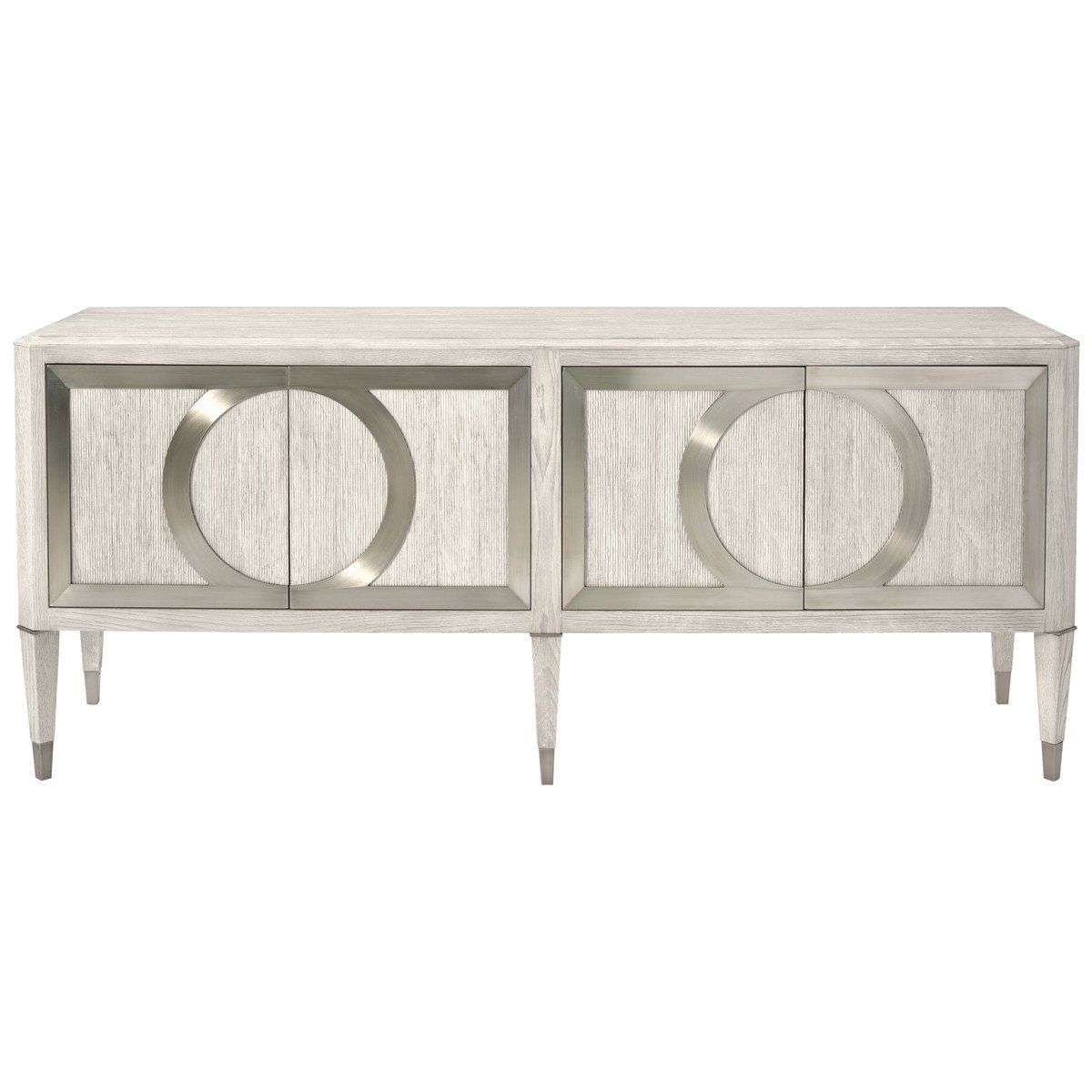 Bernhardt Domaine Blanc Dove White Entertainment Console Intended For Current Ethelinda Media Credenzas (Photo 13 of 20)