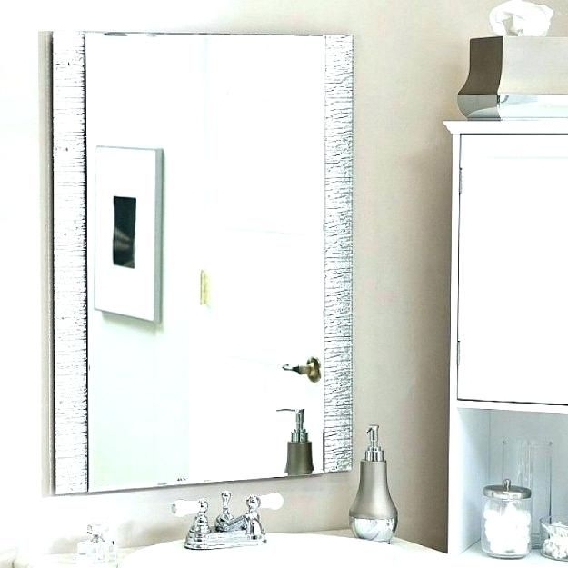 Brushed Nickel Mirrors – Appyhomes.co Regarding Hogge Modern Brushed Nickel Large Frame Wall Mirrors (Photo 13 of 20)