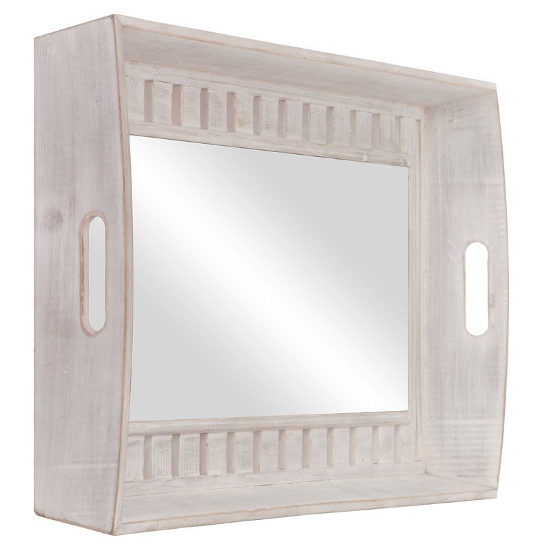 Cecilia Rustic Wood Plank Accent Mirror In Lajoie Rustic Accent Mirrors (View 8 of 20)