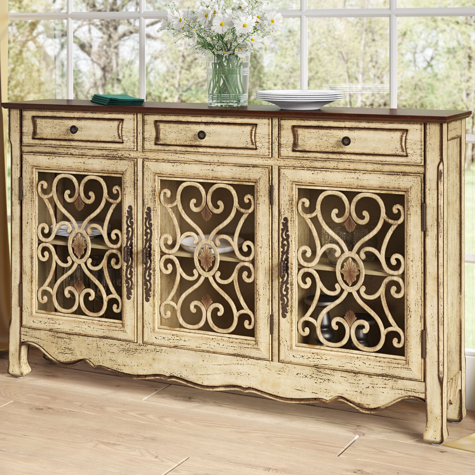 Curved Sideboard | Wayfair Pertaining To Most Recently Released Hayslett Sideboards (View 8 of 20)