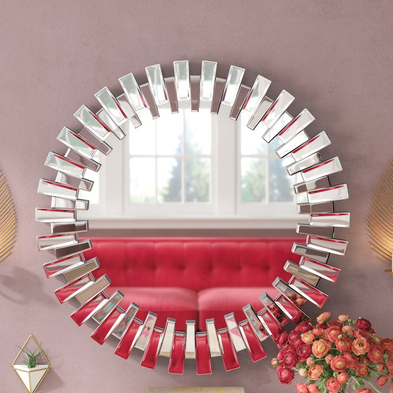 Featured Photo of The Best Deniece Sunburst Round Wall Mirrors