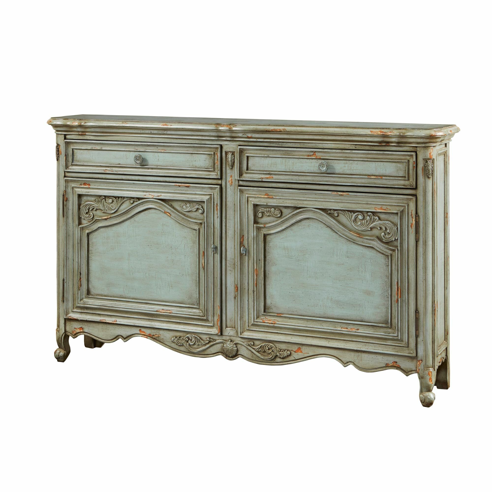 Farmhouse & Rustic Distressed Finish Sideboards & Buffets With Regard To Current Chicoree Charlena Sideboards (Photo 6 of 20)