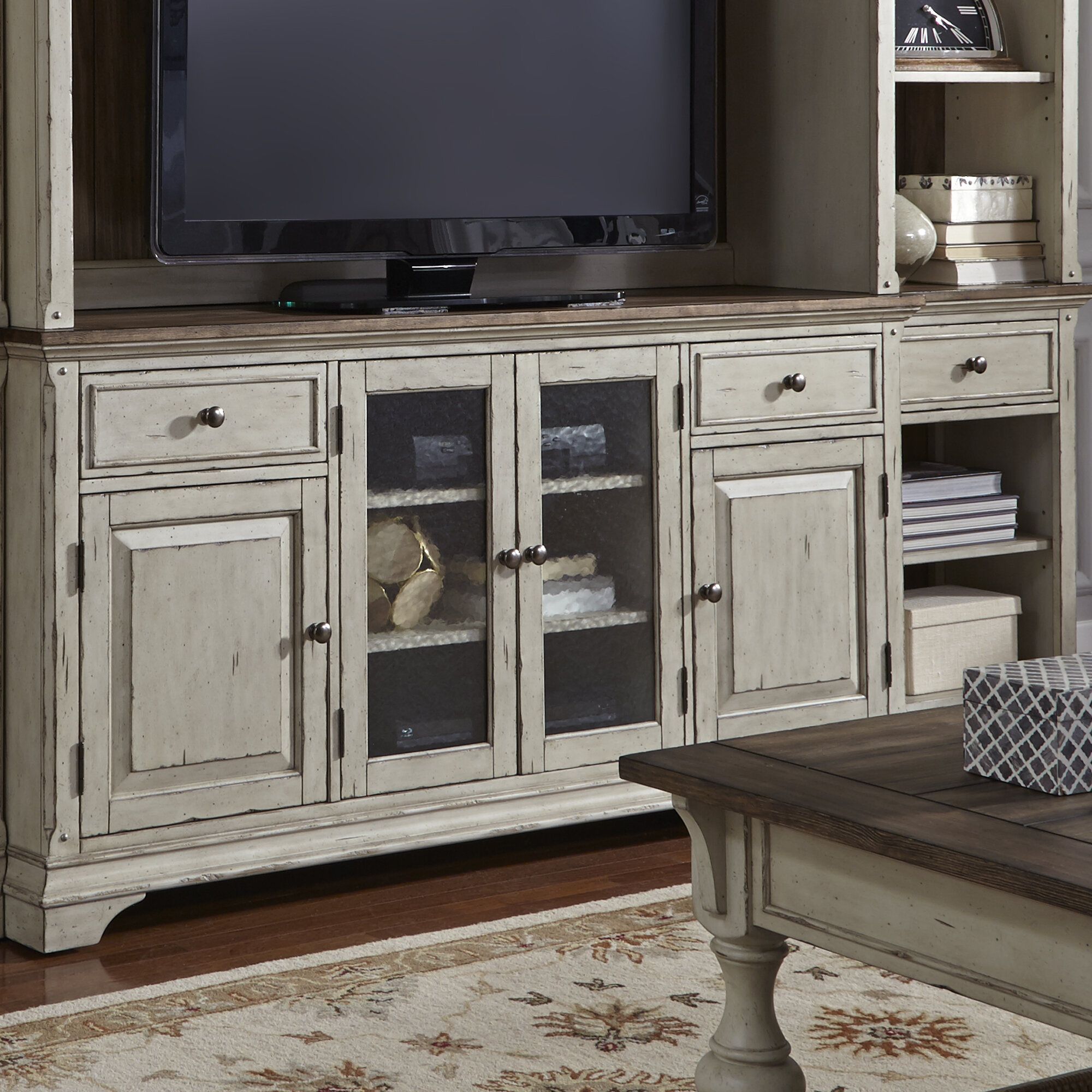 Farmhouse & Rustic Rosecliff Heights Tv Stands | Birch Lane In Most Popular Parmelee Tv Stands For Tvs Up To 65&quot; (View 14 of 20)