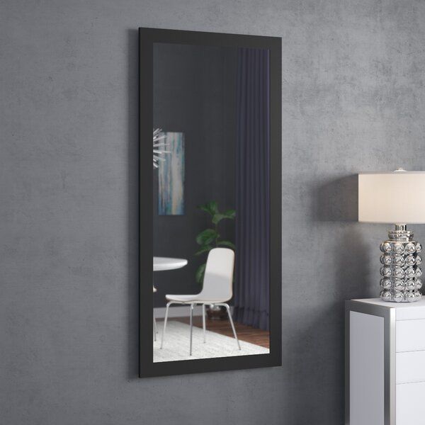 Framed Wall Mirror | Wayfair Regarding Hogge Modern Brushed Nickel Large Frame Wall Mirrors (View 10 of 20)