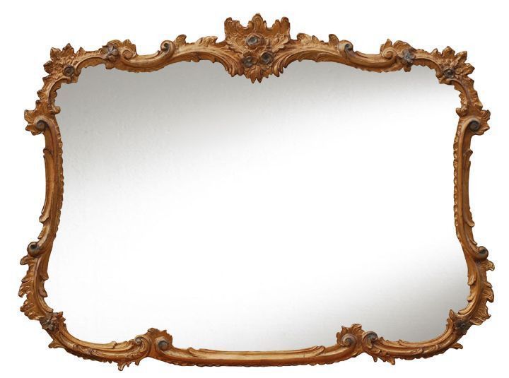 French Ornate Buffet Wall Mirror Antique Reproduction In With Saylor Wall Mirrors (View 11 of 20)