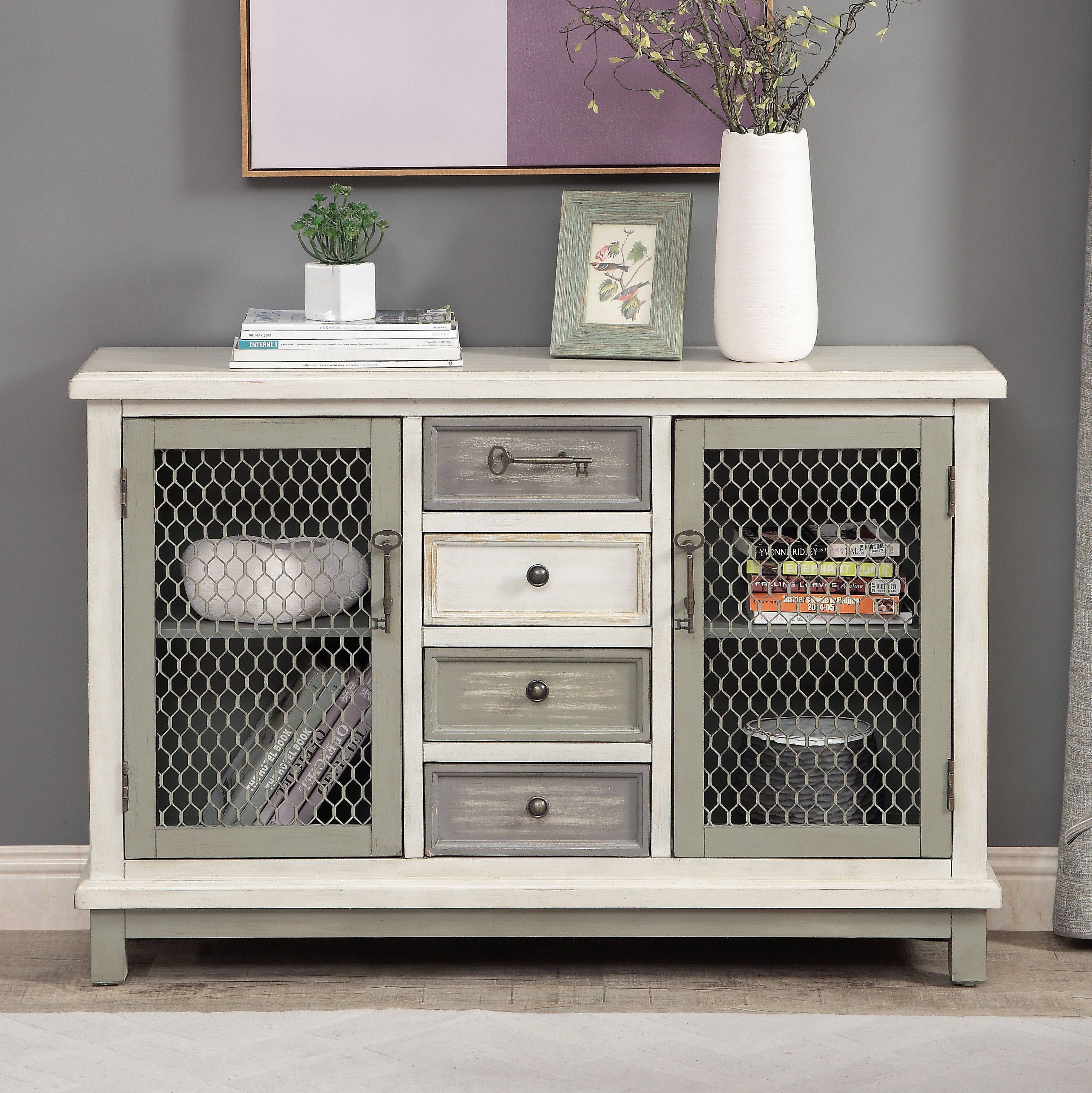 Grey Sideboards & Buffets | Joss & Main Inside Most Up To Date Giulia 3 Drawer Credenzas (Photo 15 of 20)