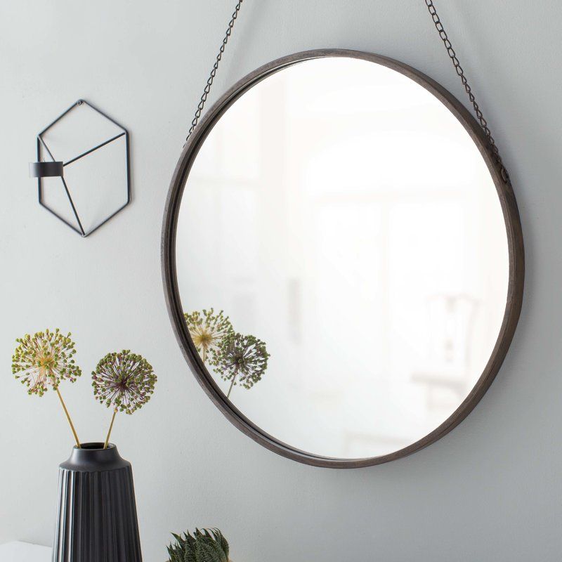 Hardison With Chain Hanger Accent Mirror Pertaining To Swagger Accent Wall Mirrors (Photo 8 of 20)