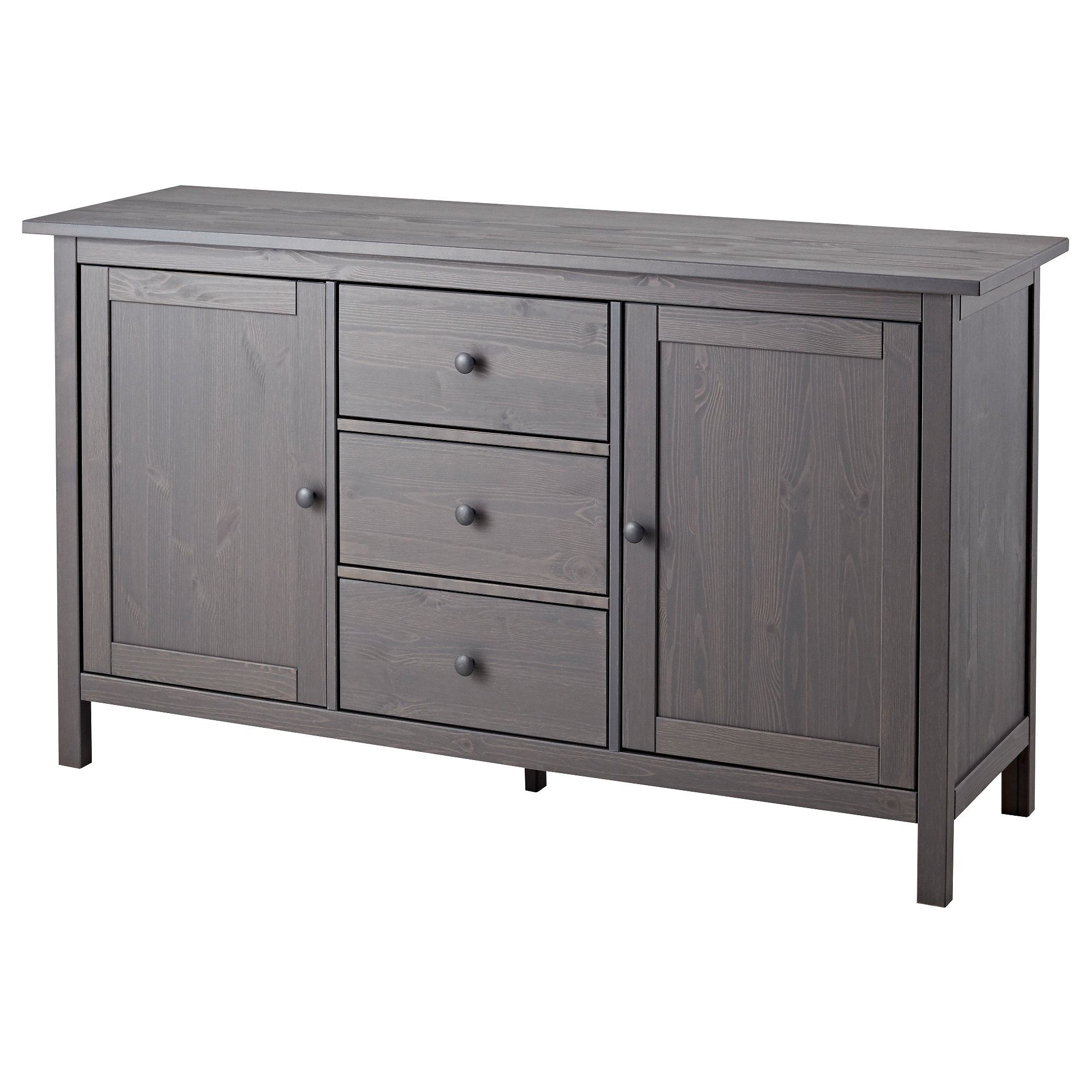 Hemnes Sideboard, Dark Gray Stained Inside Recent North York Sideboards (Photo 10 of 20)