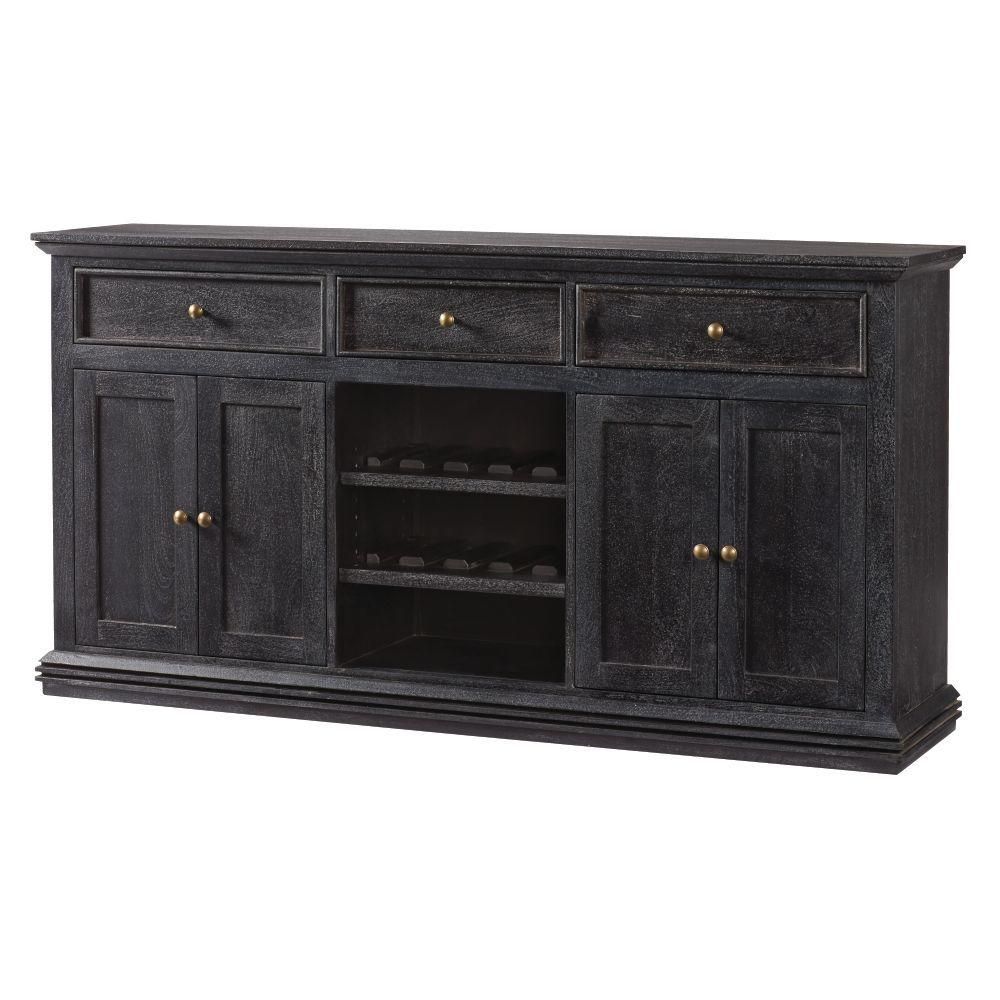 Home Decorators Collection Aldridge Washed Black Buffet In Throughout Latest Payton Serving Sideboards (View 20 of 20)