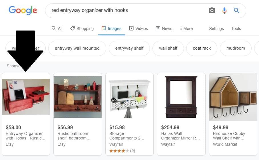 Is Etsy Google Shopping Worth It? I Would Say No. Pertaining To Hallas Wall Organizer Mirrors (Photo 10 of 20)
