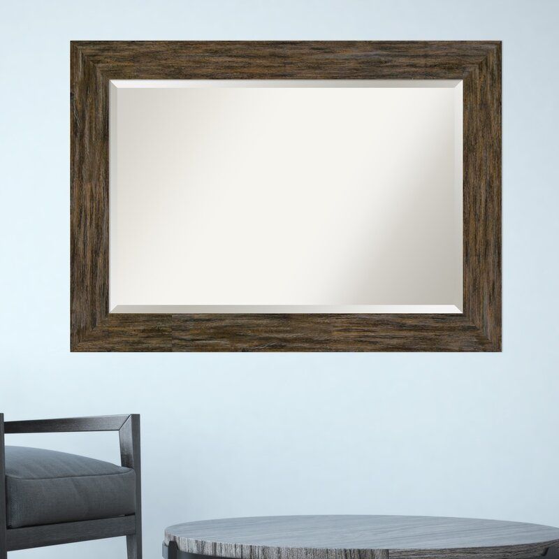 Keyla Beveled Brown Decorative Wall Mirror In Polen Traditional Wall Mirrors (View 8 of 20)