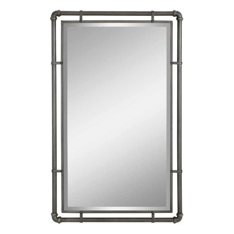 Koeller Industrial Metal Wall Mirror With Koeller Industrial Metal Wall Mirrors (View 1 of 20)