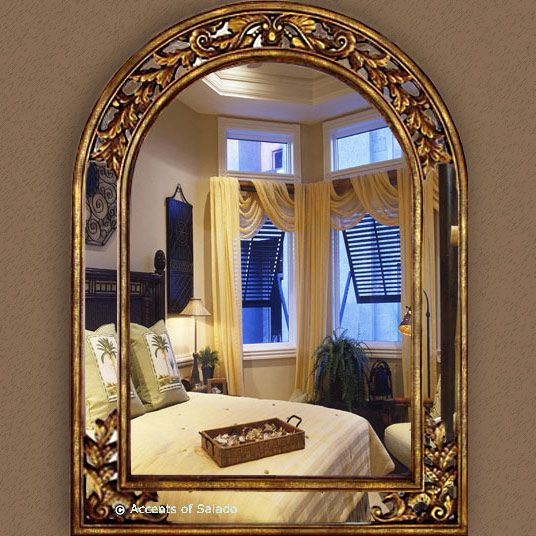 Large Gold Arch Mirror Throughout Gold Arch Wall Mirrors (View 7 of 20)
