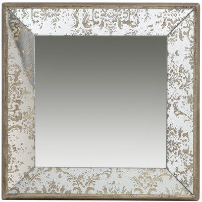 Lark Manor Zia Tray Square Wall Mirror Size: 24" H X 24" W X Intended For Stamey Wall Mirrors (View 15 of 20)