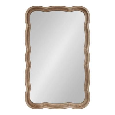 Light Brown Wood – Mirrors – Home Decor – The Home Depot In Longwood Rustic Beveled Accent Mirrors (View 12 of 20)