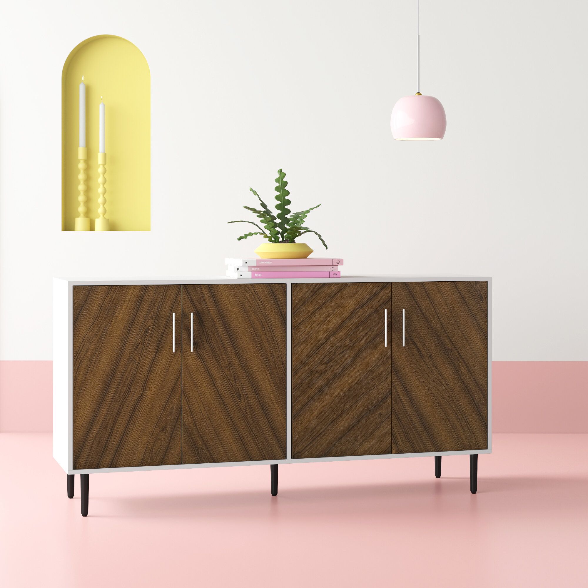 Light Wood Sideboard | Wayfair With Most Recent Arminta Wood Sideboards (View 4 of 20)