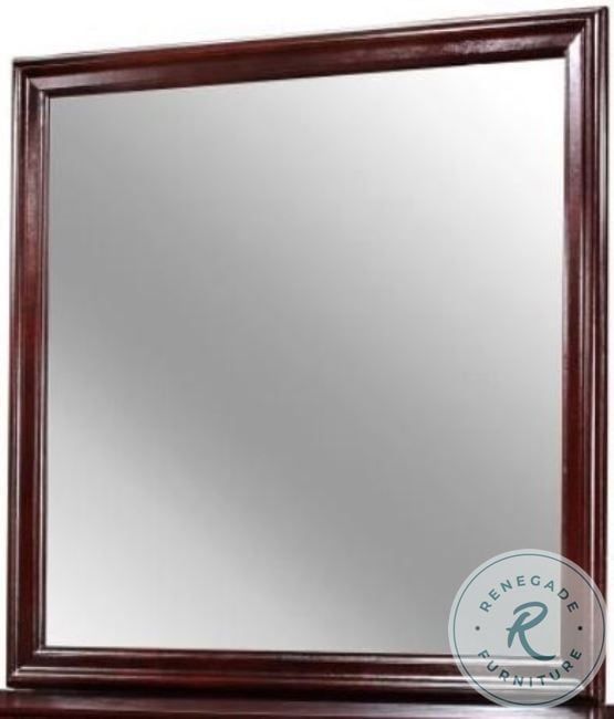 Louis Philippe Cherry Mirror Intended For Rena Accent Mirrors (View 12 of 20)