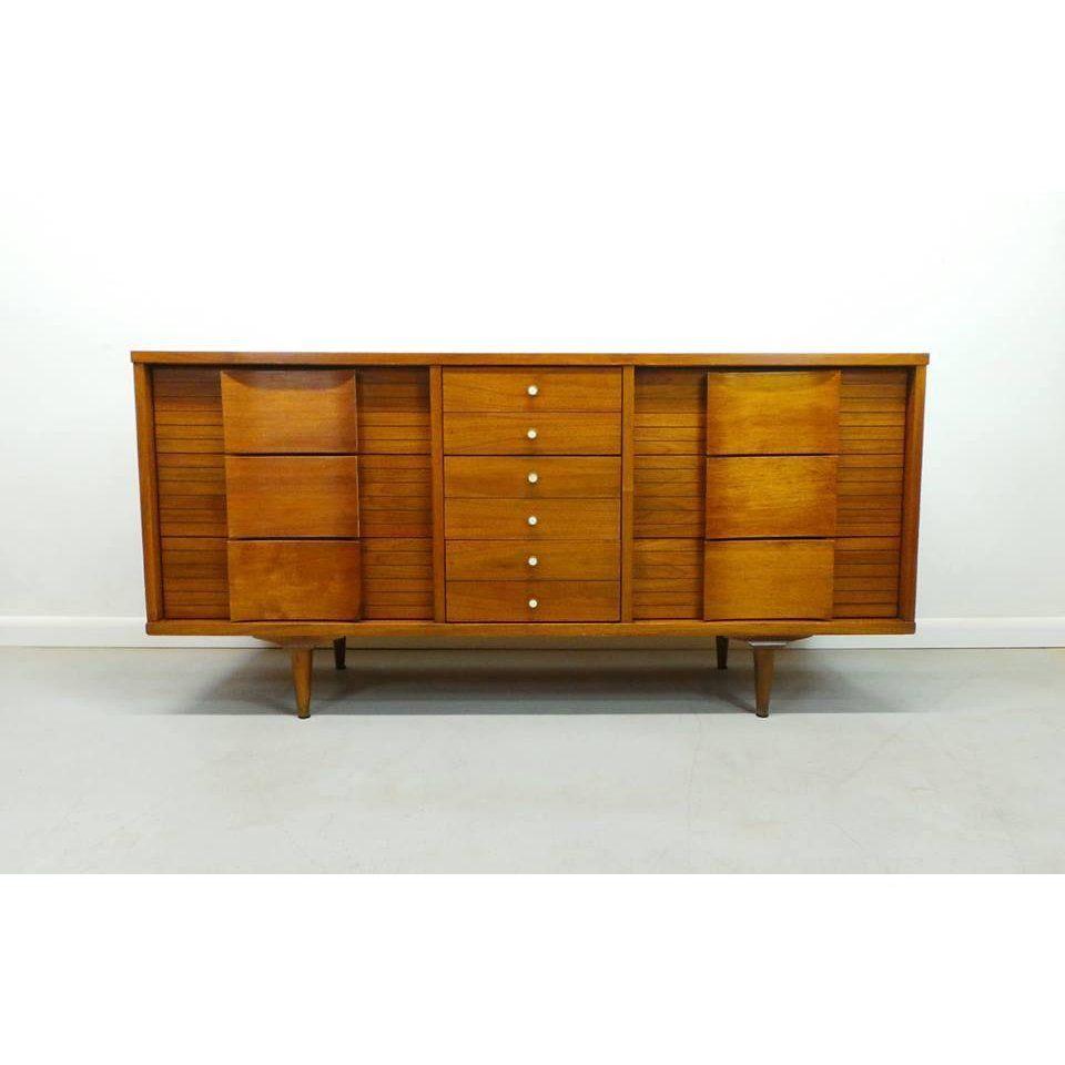 Mid Century Modern Johnson Carper "fashion Trend" Winged With 2018 Filkins Sideboards (Photo 15 of 20)