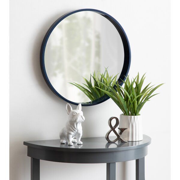Navy Blue Wall Mirror | Wayfair Intended For Swagger Accent Wall Mirrors (View 19 of 20)