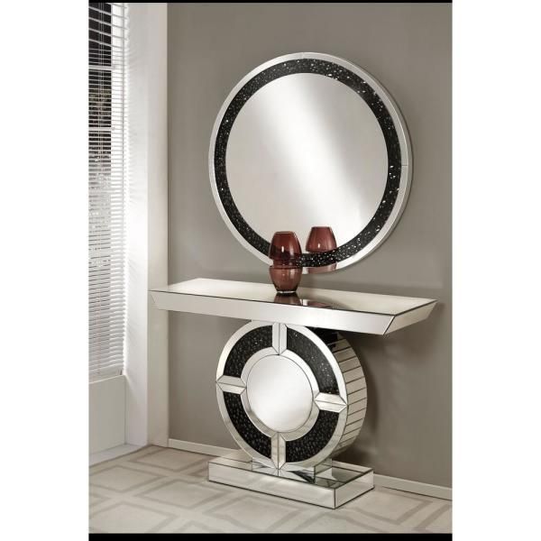 Noor Mirrored And Faux Gem Stones Accent Mirror Within Accent Mirrors (Photo 20 of 20)