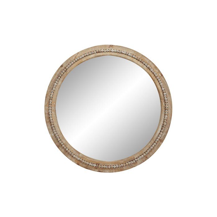 Oakton Round Wood Accent Mirror Regarding Wood Accent Mirrors (View 8 of 20)