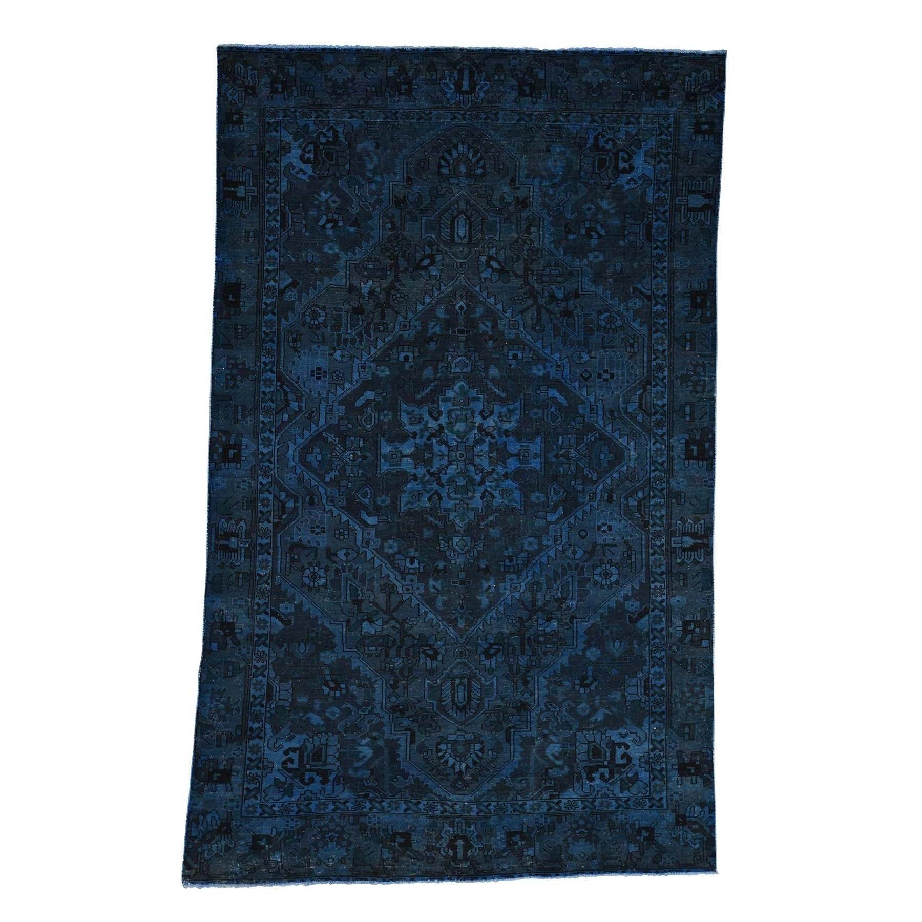Shahbanu Rugs Vintage Overdyed Persian Bakhtiari Hand Knotted Wide Runner  Rug (6'4" X 9'9") – 6'4" X 9'9" Within Most Recent Arminta Wood Sideboards (View 14 of 20)