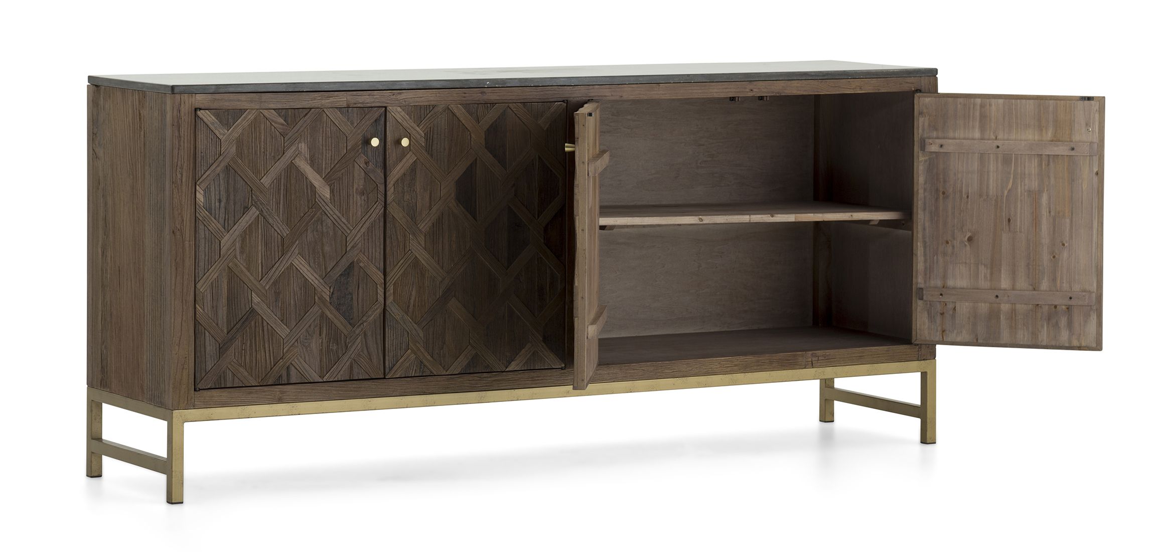 Shingo – Sideboard, 4 Doors | Flamant Intended For Most Up To Date Adkins Sideboards (Photo 4 of 20)