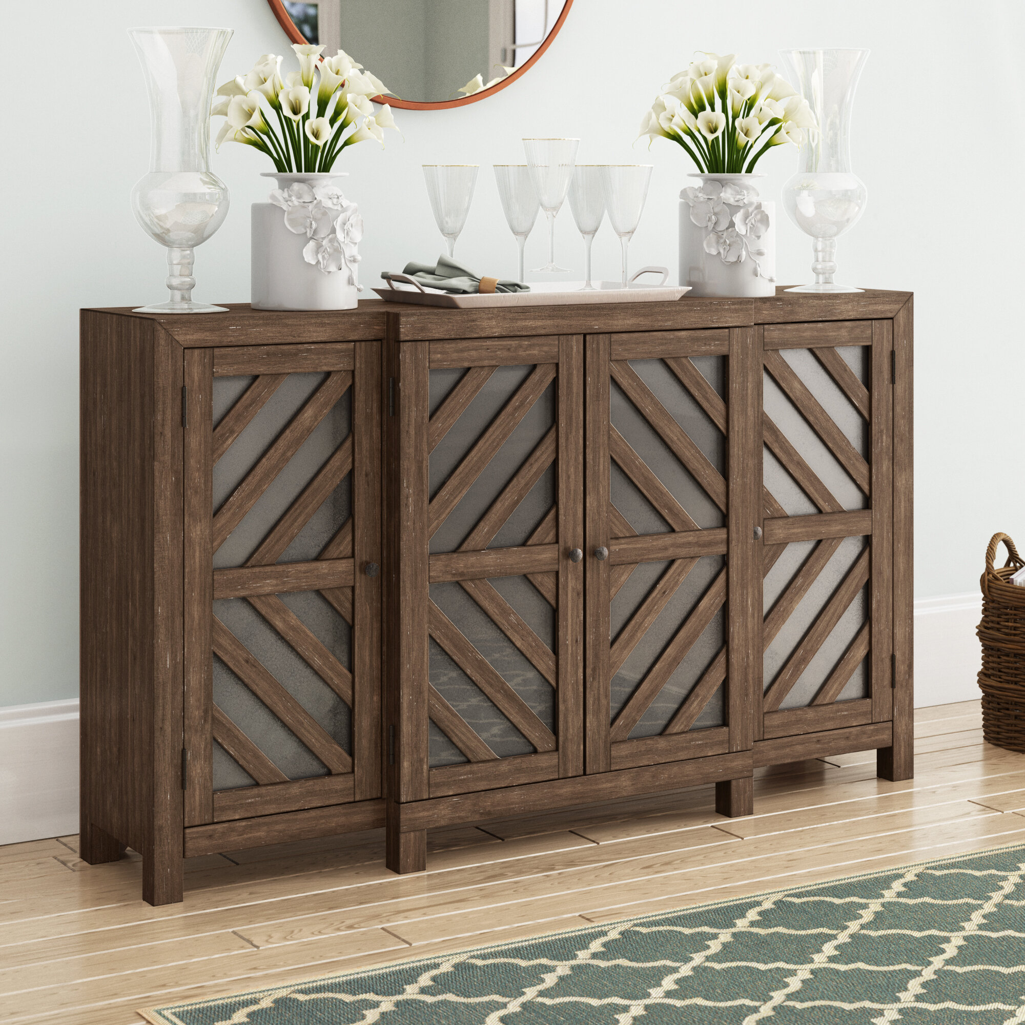 Thin Credenza | Wayfair Throughout Most Up To Date Stephen Credenzas (Photo 1 of 20)