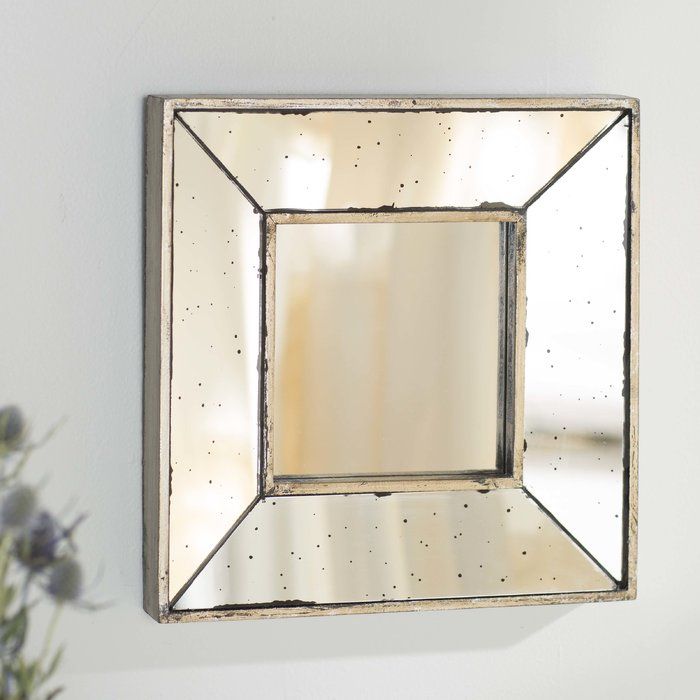 Traditional Square Glass Wall Mirror Intended For Traditional Square Glass Wall Mirrors (Photo 2 of 20)