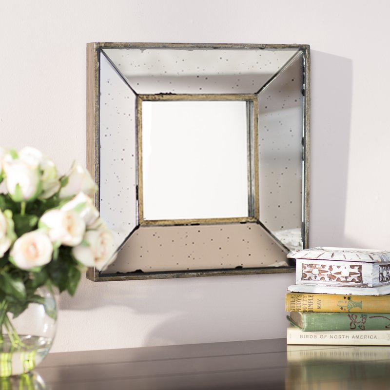 Traditional Square Glass Wall Mirror Intended For Traditional Square Glass Wall Mirrors (Photo 1 of 20)