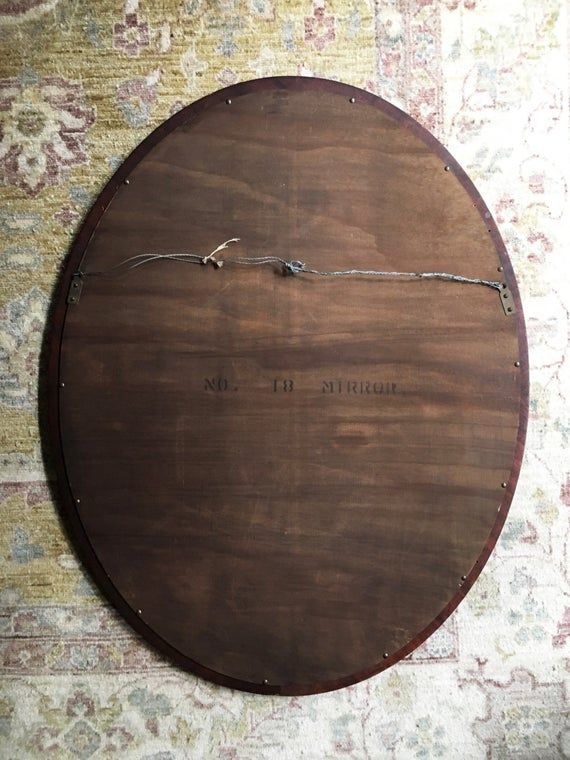 Vintage Mirror Wall Mirror Antique Mirror For Wall Old Mirror Oval Mirror  Large Mirror Bedroom Mirror Framed Mirror Brown Wood Mirror Decor In Oval Wood Wall Mirrors (View 11 of 20)