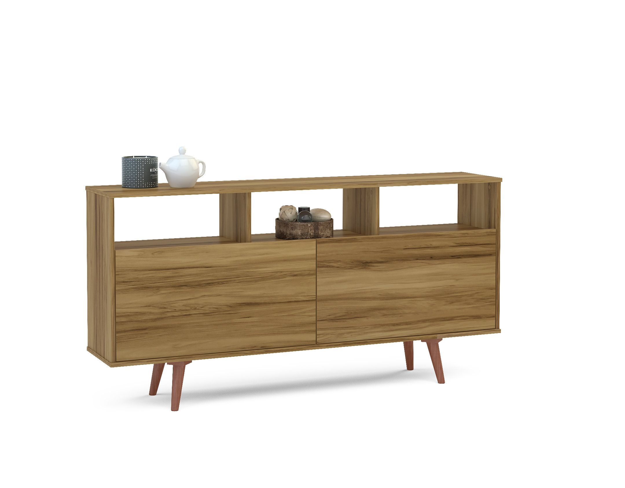 Weisgerber Contemporary Buffet Table Regarding Latest Keiko Modern Bookmatch Sideboards (Photo 9 of 20)