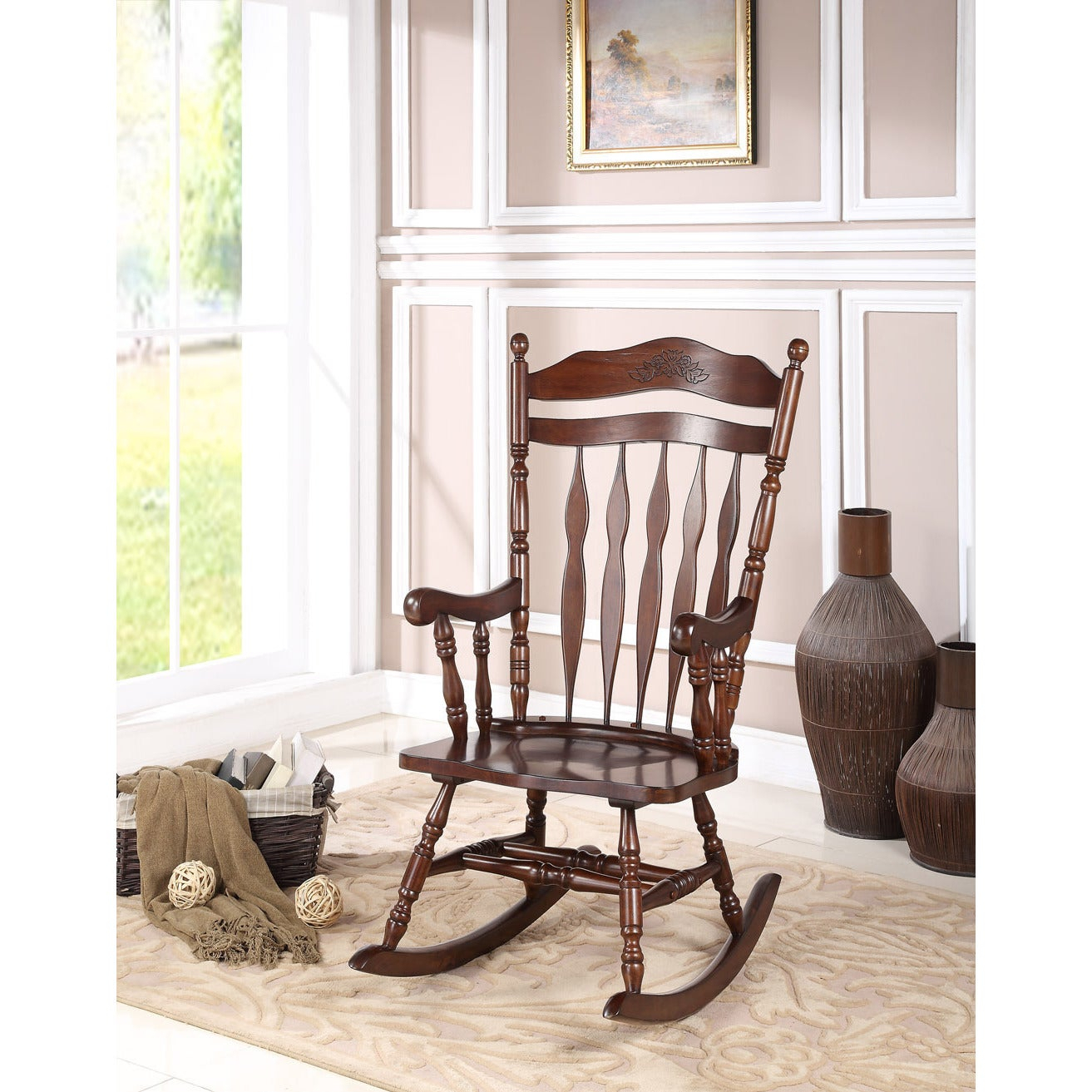 Albany Dark Walnut Rocking Chair Inside Dark Walnut Rocking Chairs (Photo 1 of 20)