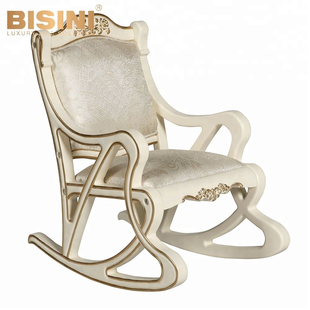 Bisini Luxury Antique Ivory And White Color Wooden Handmade Kids And Baby  Rocking Chair Prices – Bf07 70320 – Buy Kids Wooden Rocking Chair,kids Intended For Antique White Wooden Rocking Chairs (View 10 of 20)