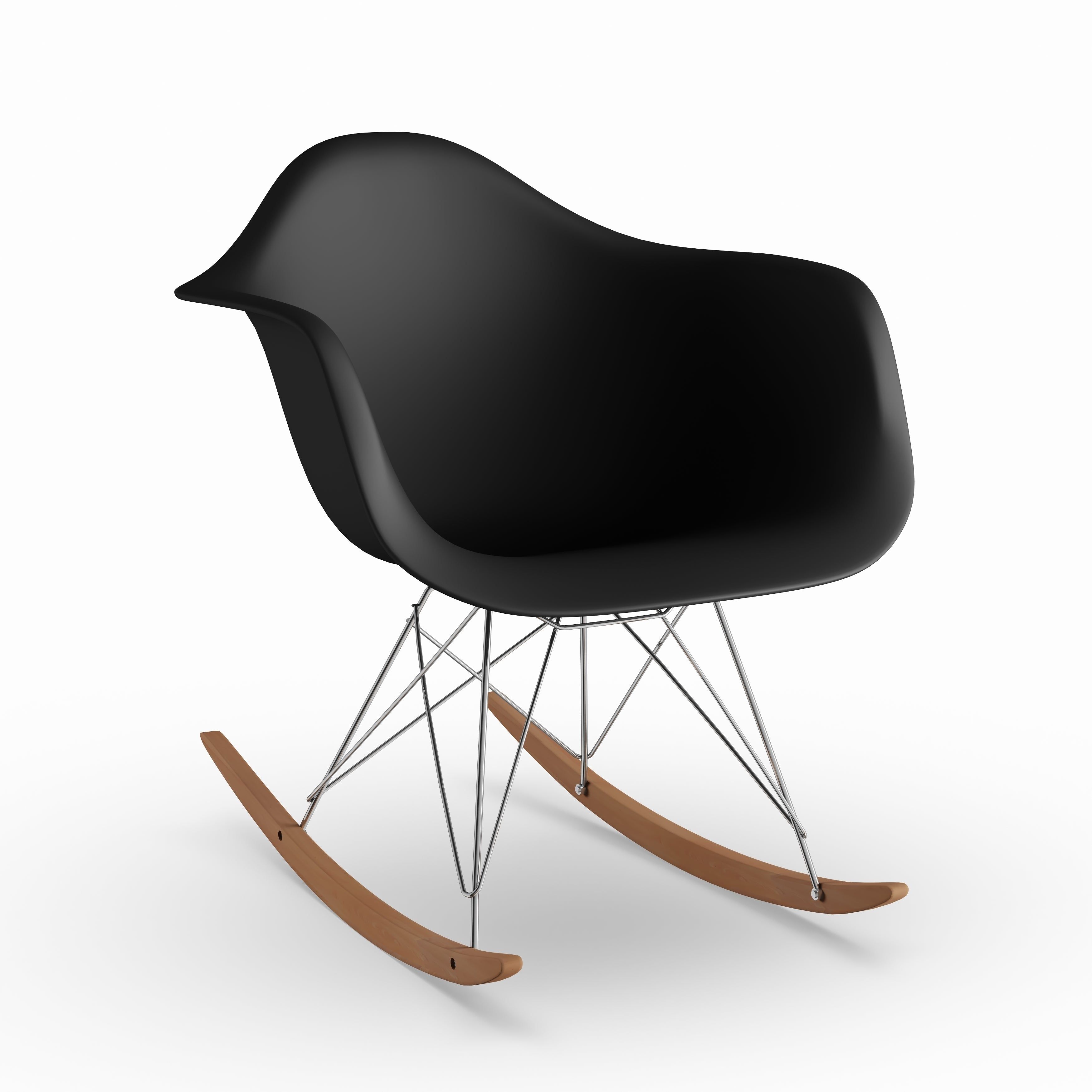 Carson Carrington Blixterboda Black Plastic Rocking Chair Regarding Black Plastic Rocking Chairs (Photo 14 of 20)