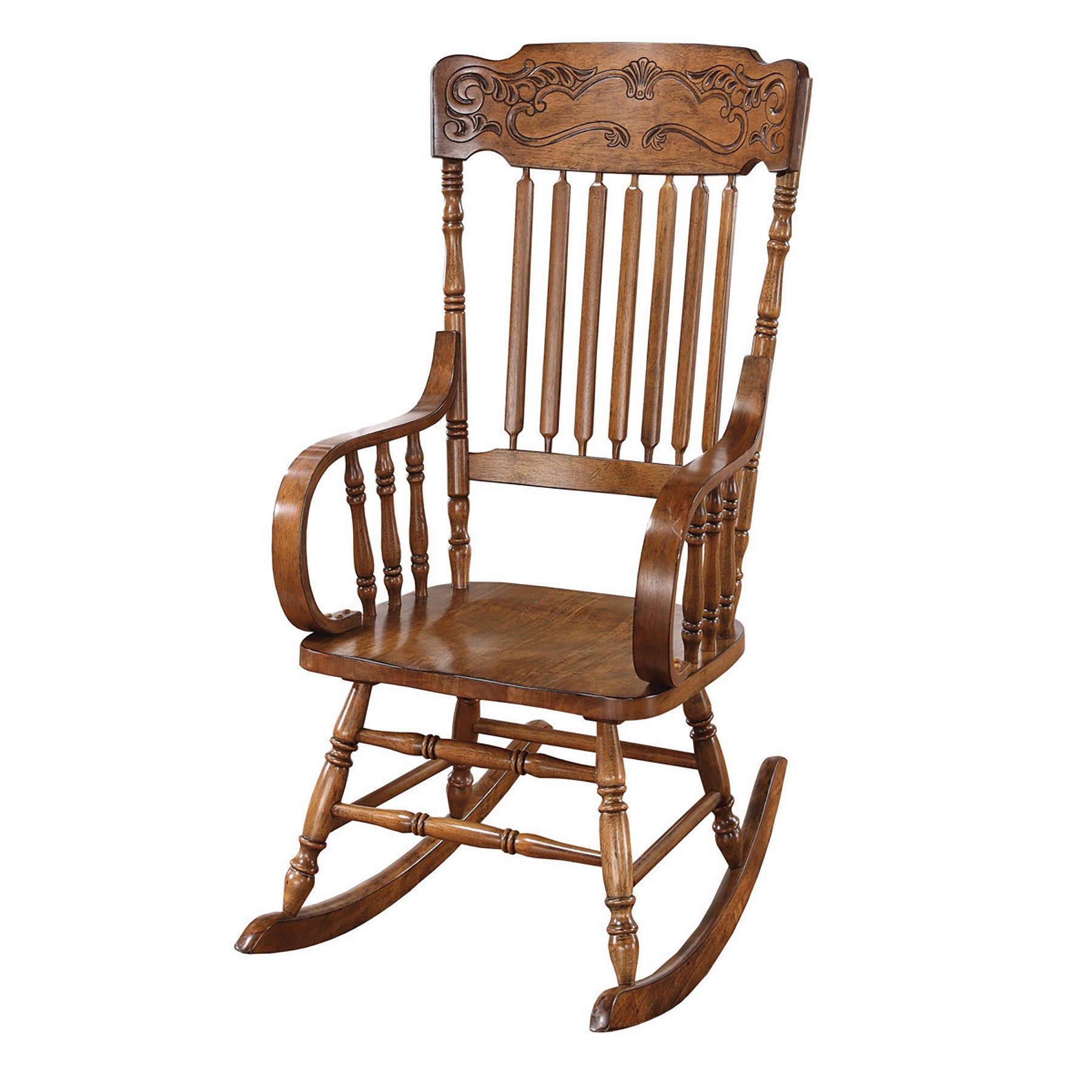 Copper Grove Taber Oak Carved Rocker Chair Inside Oak Carved Rocking Chairs Chairs (Photo 8 of 20)