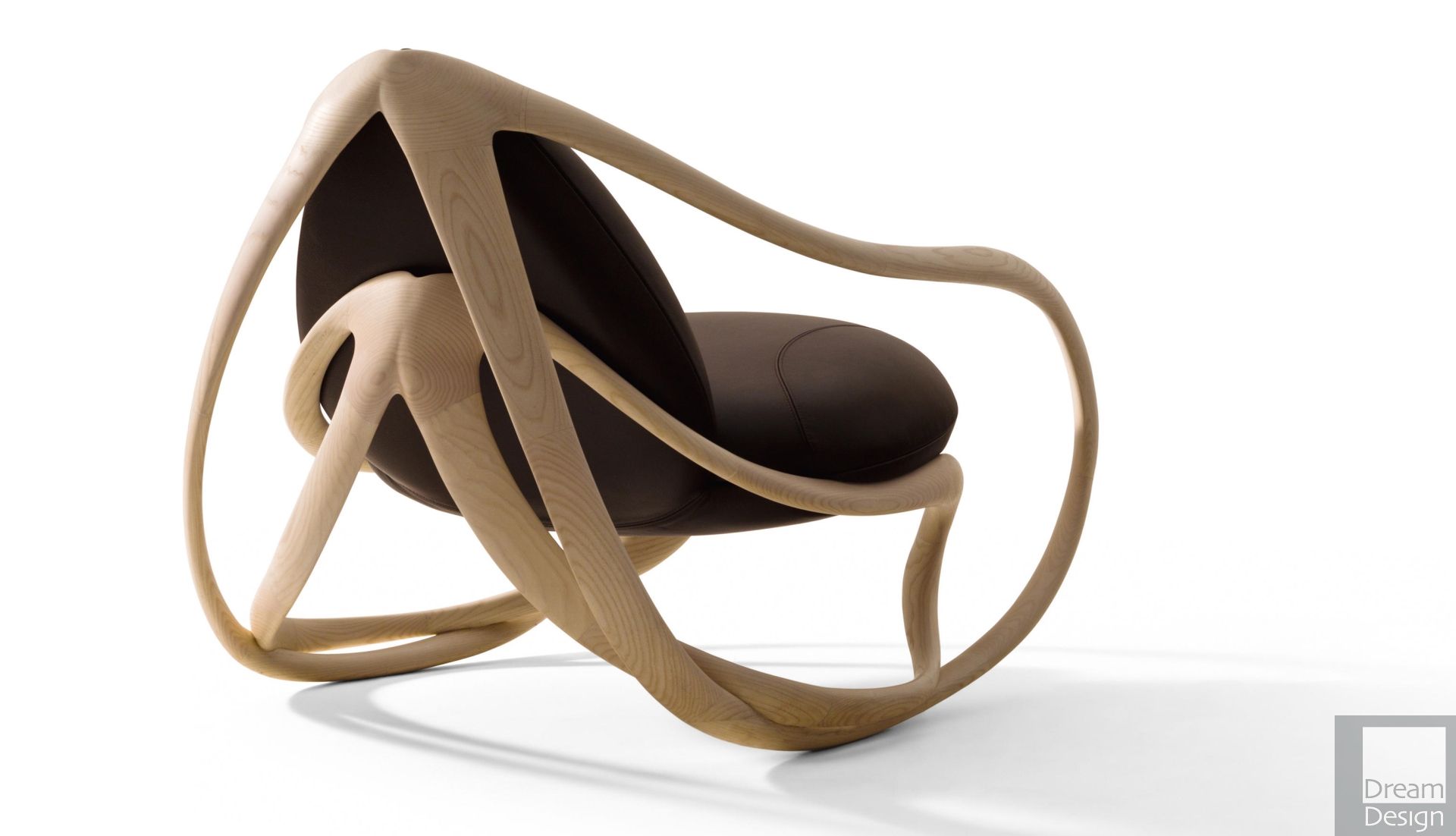 Giorgetti Move Rocking Armchairrossella Pugiatti – Everything But  Ordinary Inside Elegant Tobacco Brown Wooden Rocking Chairs (View 16 of 20)