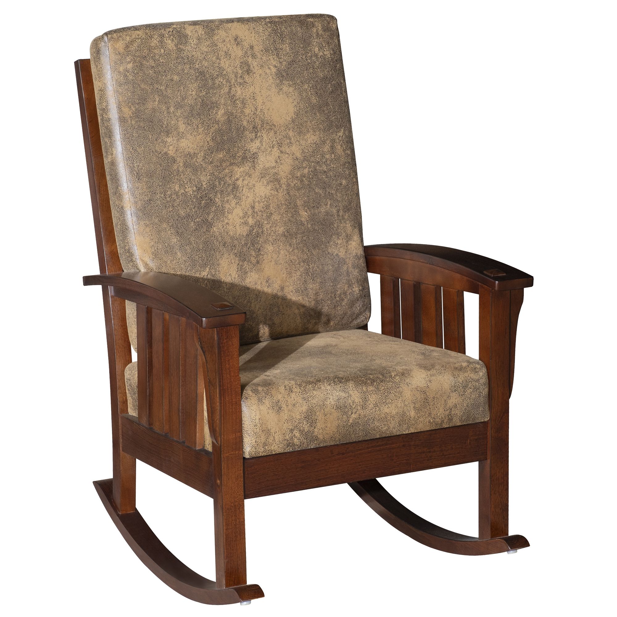 Homcom Faux Suede Rubberwood Indoor Porch Rocking Chair Intended For Black Rubberwood Rocking Chairs (Photo 20 of 20)