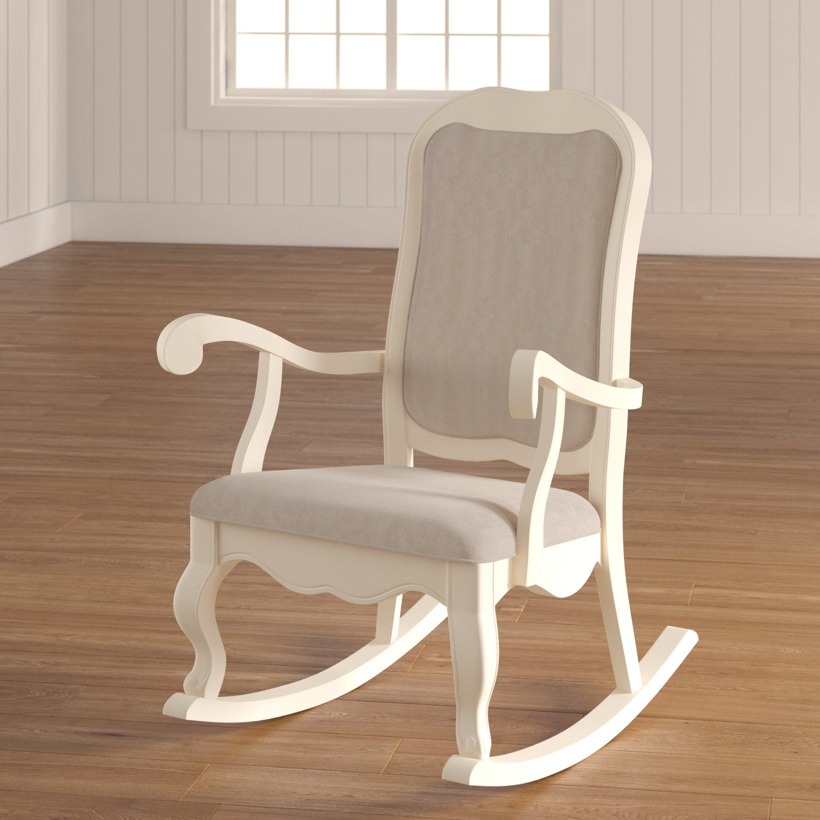 Jamestown Rocking Chair In Antique White Wooden Rocking Chairs (Photo 15 of 20)