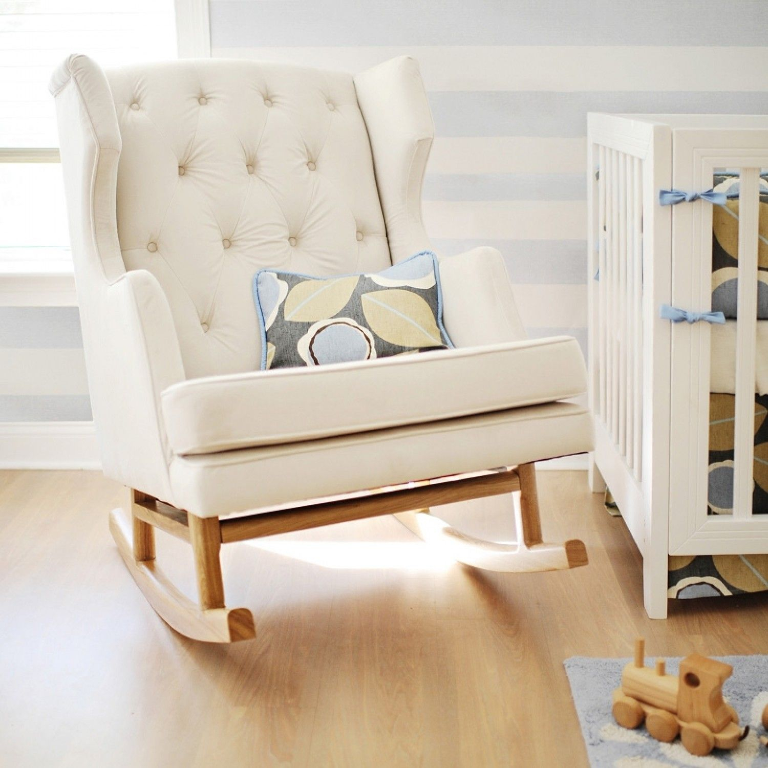 Featured Photo of 20 Best Ideas Wooden Baby Nursery Rocking Chairs